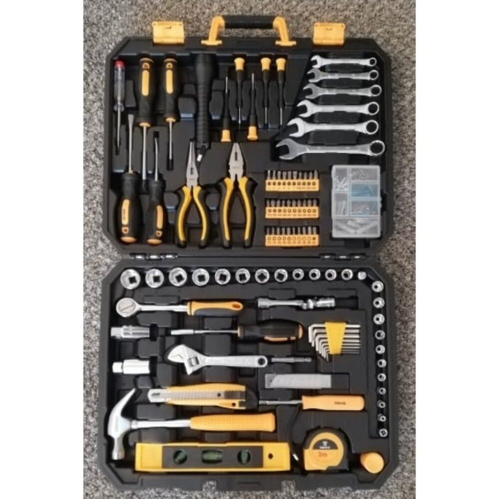 208 Piece Tool Set,General Household Hand Tool Kit, Auto Repair Tool Box